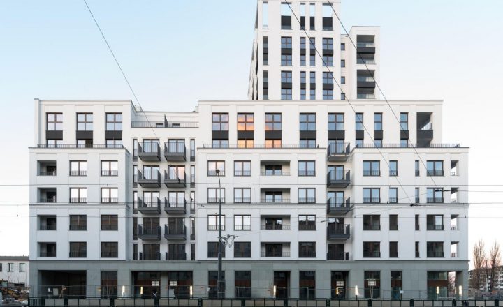 A residential building with combination of window types such as sliding windows, and awning windows